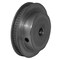 B&B Manufacturing 60MP012-6FA3, Timing Pulley, Aluminum, Clear Anodized,  60MP012-6FA3 - alternate 1